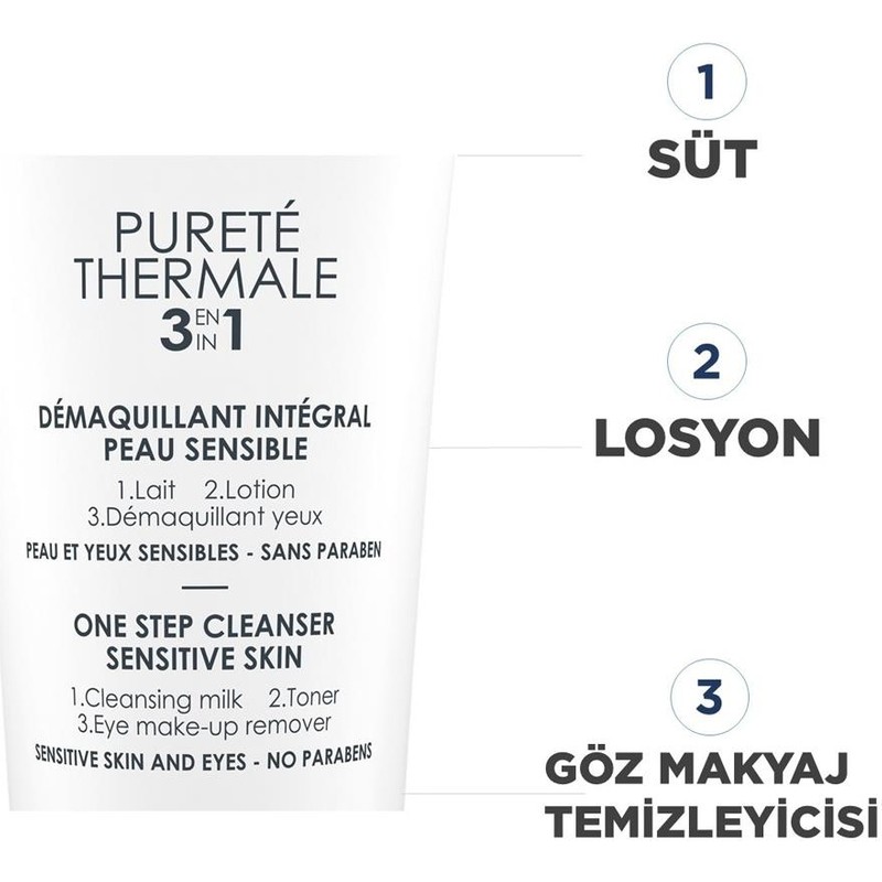 Vichy Purete Thermal 3ü 1 Arada Temizleyici 100ml