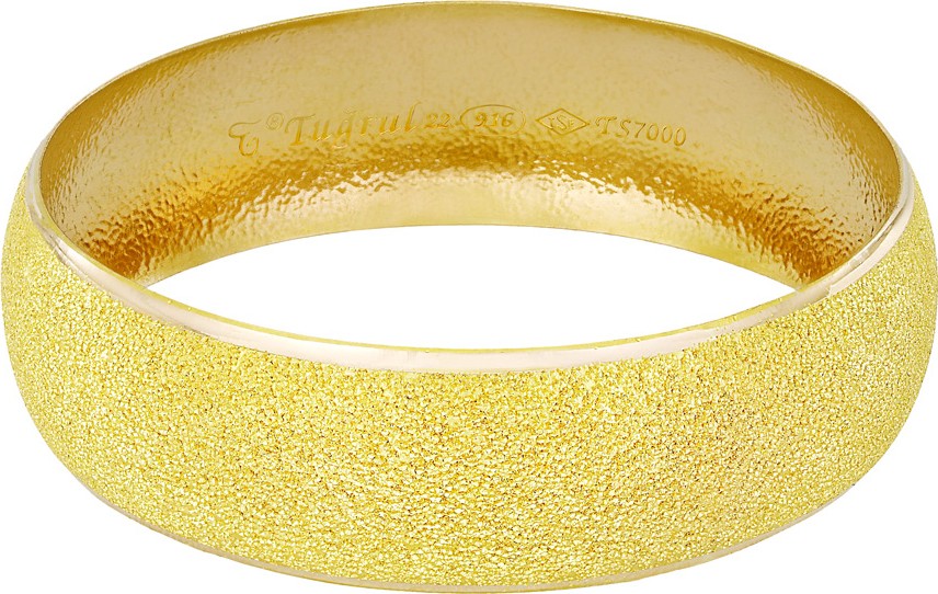 T51 Tuğrul Altın 20 Gr(Gram) 18 mm 22 Ayar Işçiliksiz Bilezik TBC020-4