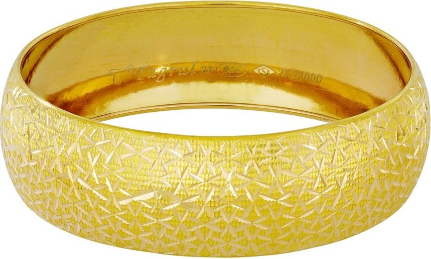 T51 Tuğrul Altın 22 Gr(Gram) 20 mm 22 Ayar Işçiliksiz Bilezik TBC00022-22