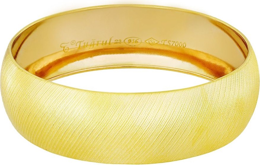 T51 Tuğrul Altın 21 Gr(Gram) 20 mm 22 Ayar Işçiliksiz Bilezik TBC021-21