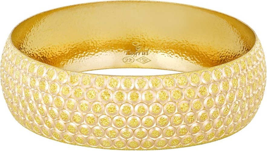 T51 Tuğrul Altın 20 Gr(Gram) 18 mm 22 Ayar Işçiliksiz Bilezik TBC00020-4