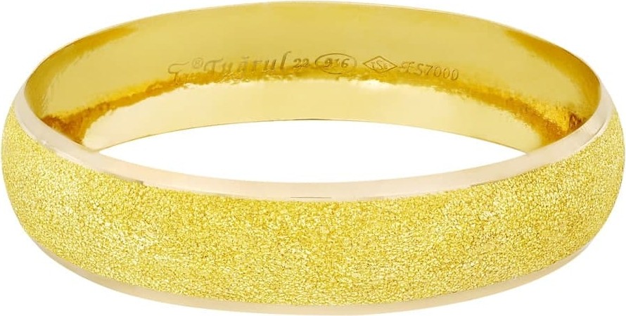 T51 Tuğrul Altın 21 Gr(Gram) 22 Ayar 18 mm Işçiliksiz Bilezik TBC021-18