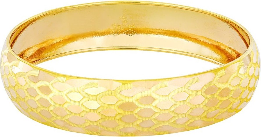 T51 Tuğrul Altın 15 Gr(Gram) 15 mm 22 Ayar Işçiliksiz Şarnelli Bilezik TB0015-115