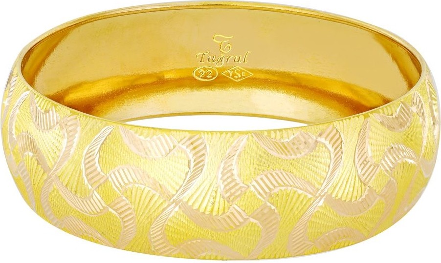 T51 Tuğrul Altın 20 Gr(Gram) 20 mm 22 Ayar Işçiliksiz Bilezik TCNC020-6