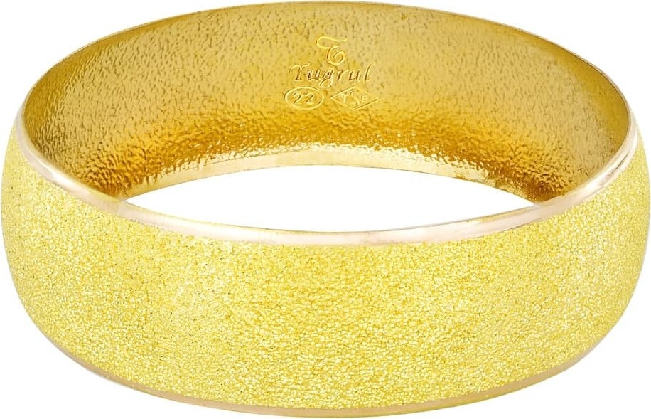 T51 Tuğrul Altın 25 Gr(Gram) 20 mm 22 Ayar Işçiliksiz  Bilezik TBC0020-25