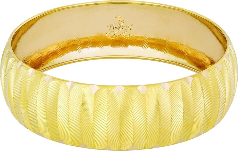 T51 Tuğrul Altın 22 Gr(Gram) 20 mm 22 Ayar Işçiliksiz Bilezik TBC0022-2