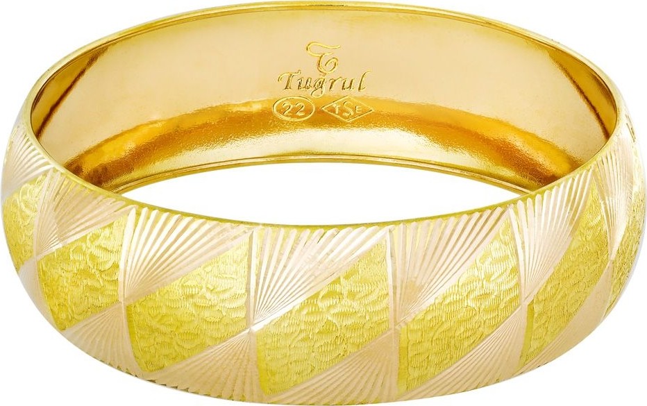 T51 Tuğrul Altın 20 Gr(Gram) 20 mm 22 Ayar Işçiliksiz Bilezik TBC0202-6