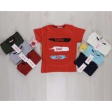Baskılı Erkek Çocuk Tshirt Tek Parça