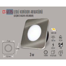 Cata Ct-5175 3W/6400K Ledli Koridor Armatür (Beyaz)