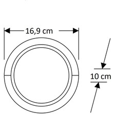 Cata CT-7073 15W Bora G.ışığı S.ü LED Aplik Cata