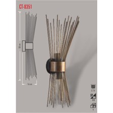 Cata Ct-8351 Dekoratif Prinç Eskitme Aplik (Ampülsuz)