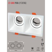 Cata Ct-5006 Puma Ikili Beyaz Spot (Ampulsuz)