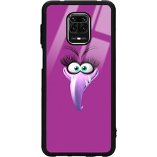 Spoyi Xiaomi Redmi Note 9 Pro Purple Angry Birds Tasarımlı Glossy Telefon Kılıfı