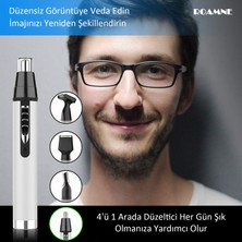 4'ü 1 Arada Elektrikli Tıraş Makinesi,kulak ve Burun Saç Tıraş Makinesi, Profesyonel USB Şarj Edilebilir Burun Saç Tıraş Sistemi, 4'ü 1 Arada Hafif Suya Dayanıklı Saç Kesme ve Tıraş Makineleri