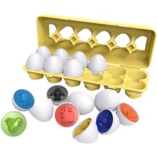 Perfeclan 12 Adet Çocuklar Montessori Sayısı & Maç Sıralayıcı Eğlenceli Eşleştirme Yumurta Eğitici Oyuncaklar Araçlar (Yurt Dışından)