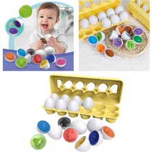 Perfeclan 12 Adet Çocuklar Montessori Sayısı & Maç Sıralayıcı Eğlenceli Eşleştirme Yumurta Eğitici Oyuncaklar Araçlar (Yurt Dışından)