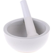 Perfeclan Porselen Harç ve Pestle Karıştırma Taşlama Kase Set Laboratuar Aracı Malzemeleri 90MM (Yurt Dışından)