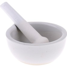 Perfeclan Porselen Harç ve Pestle Karıştırma Taşlama Kase Set Laboratuar Aracı Malzemeleri 90MM (Yurt Dışından)