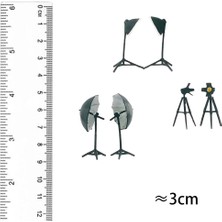 Perfeclan Reçine 1:64 Stüdyo Aydınlatma Kum Masa Sahne Mikro Peyzaj Dekorasyon 6 Adet (Yurt Dışından)