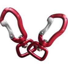 Segolike Carabiner Anahtarlık Carabiner Kanca Camping 71MM 71MM Kırmızı Kare Göz Için 400 kg (Yurt Dışından)