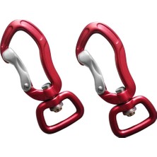 Segolike Carabiner Anahtarlık Carabiner Kanca Camping 71MM 71MM Kırmızı Kare Göz Için 400 kg (Yurt Dışından)