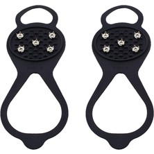 Segolike 2 Pairs Kış Buz Sapları Krampon Çekiş Kelepleri Çiviler 5 Diş Kaymaz (Yurt Dışından)