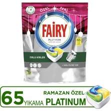 Fairy Platinum Bulaşık Makinesi Deterjanı Tableti / Kapsülü Ramazan Özel Seri Limon Kokulu 65 Yıkama