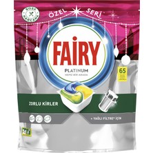 Fairy Platinum Bulaşık Makinesi Deterjanı Tableti / Kapsülü Ramazan Özel Seri Limon Kokulu 65 Yıkama