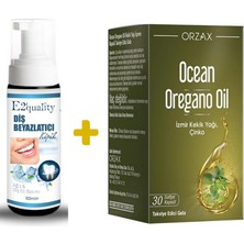 E2'quality Diş Beyazlatıcı Köpük + Orzax Ocean Oregano Oil Takviye Edici Gıda 30 Kapsül