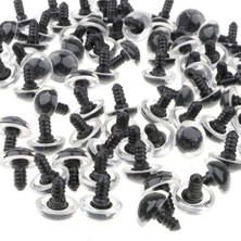 Perfeclan 100 Adet 16MM Yeşil Renkli Plastik Emniyet Gözler Peluş Hayvan, Kukla, Bebek, El Zanaat Oyuncak Yeşil 16MM (Yurt Dışından)