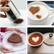 Paslanmaz Çikolata Kakao Un Çalkalayıcı Buzlanma Şeker Yağmurlama Kahve Duster