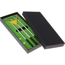 Golf Kalemi Set Mini Masaüstü Golf Oyunu Yeşil Bayrak Koyma Tükenmez Kalemler Sarı