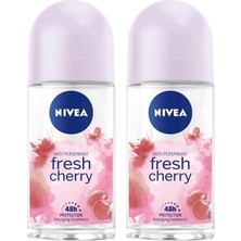 Nivea Bayan Fresh Cherry Roll-On 50 ml X2