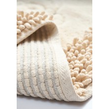 Tiffany 2'li Pamuklu Klozet Takımı, Cappicino Banyo Paspas Seti