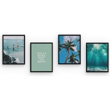 Ocean 4 Parça Mdf TABLOSLA597