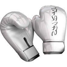 Boks Eldiveni Sparring Pu Deri Kickboks Delme Çantası Mitts 8oz_white