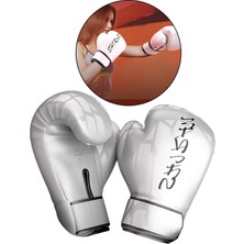 Boks Eldiveni Sparring Pu Deri Kickboks Delme Çantası Mitts 8oz_white