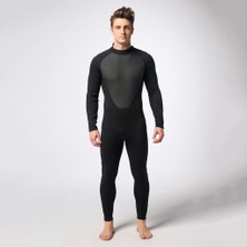 3mm Geri Fermuar Wetsuit Kayık Sörf Yelken Dalış Su Sporları Için M