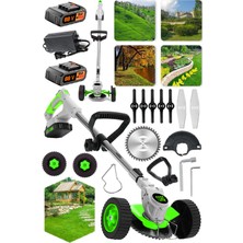 Torq Power Amerkan Çift Akülü Tekerlekli Teleskopik Uzatma 88V 10 Ah Ot Çim Çalı Çayır Biçme Tırpanı