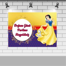 Parti Furyası Pamuk Prenses Doğum Günü 70X100 cm Pamuk Prenses  Doğum Günü Konsepti Afişi