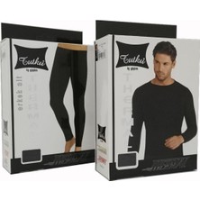 Katmirra Tutku Erkek Termal Takım Siyah İç Giyim S Beden Konforlu ve Sıcak Özellikli