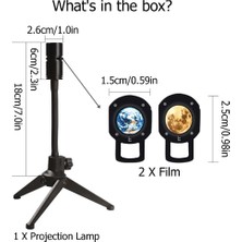 Bestore USB Ay ve Dünya Yansıtmalı Projektör Lamba (Yurt Dışından)