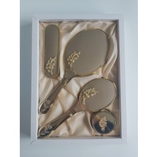 Alyans Gümüş Ayna Tarak Set Takım / Çeyizlik