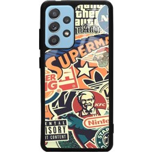 Spoyi Samsung A52 Retro Marka Tasarımlı Glossy Telefon Kılıfı