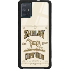 Spoyi Samsung A71 Peaky Blinders Shelby Dry Gin Tasarımlı Glossy Telefon Kılıfı