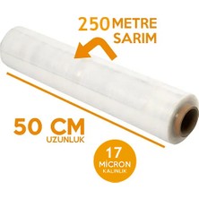 Ekol Ambalaj Palet Streç Film 17 Mikron 50 cm 250 M Palet Streç 1.kalite