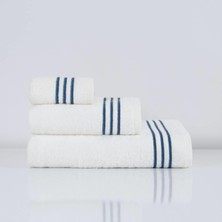Nazik Home Zen Çizgi Nakışlı El Havlusu (30 x 50 Cm)