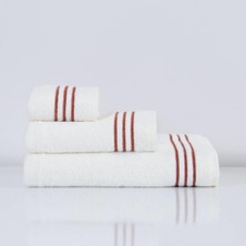 Nazik Home Zen Çizgi Nakışlı El Havlusu (30 x 50 Cm)