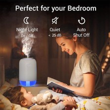 F Fityle Hava Nemlendirici Aroma Uçucu Yağ Difüzör Nano Mist Sisleyici Buharlaştırıcı Beyaz (Yurt Dışından)