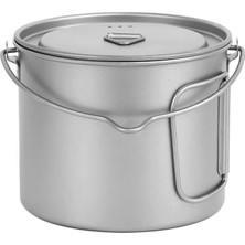 Top Sport 1100 ml Titanium Pot Kapak ve Katlanabilir Kolu ile (Yurt Dışından)